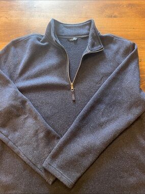 Nautica Men's Quarter-Zip Pullover in Dark Blue